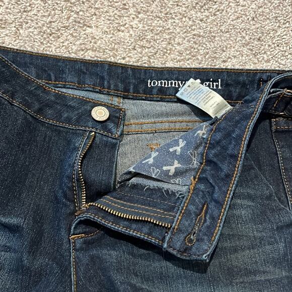Tommy Hilfiger blue jeans, size Juniors 9 TOMMY GIRL Boho Denim wide leg Hippie - Picture 8 of 16